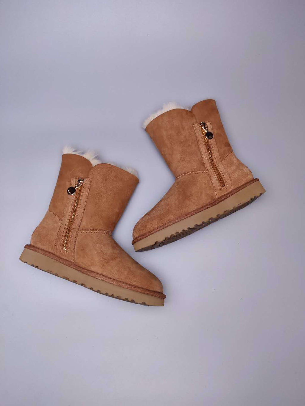 Chestnut Side-Zip Mid-Calf Boots – Style 2480