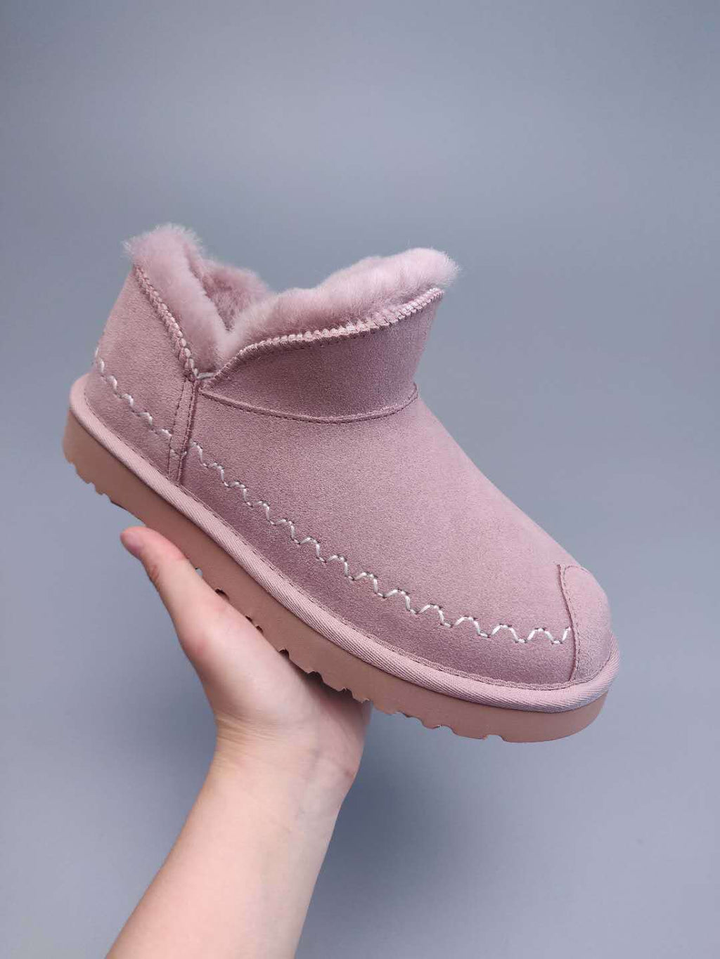 Muted Pink Ankle Boots – Style 0888