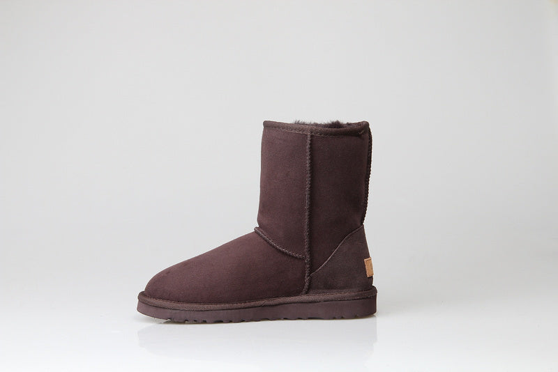New Classic Stain-Resistant Short Boots in Chocolate Brown | Style 6223