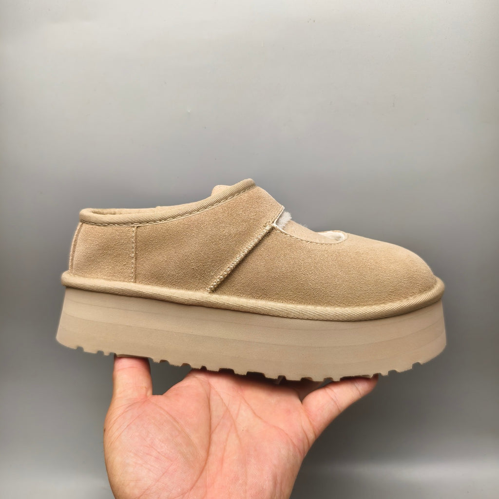 Sand Platform Mary Jane Shoes | Style 7612