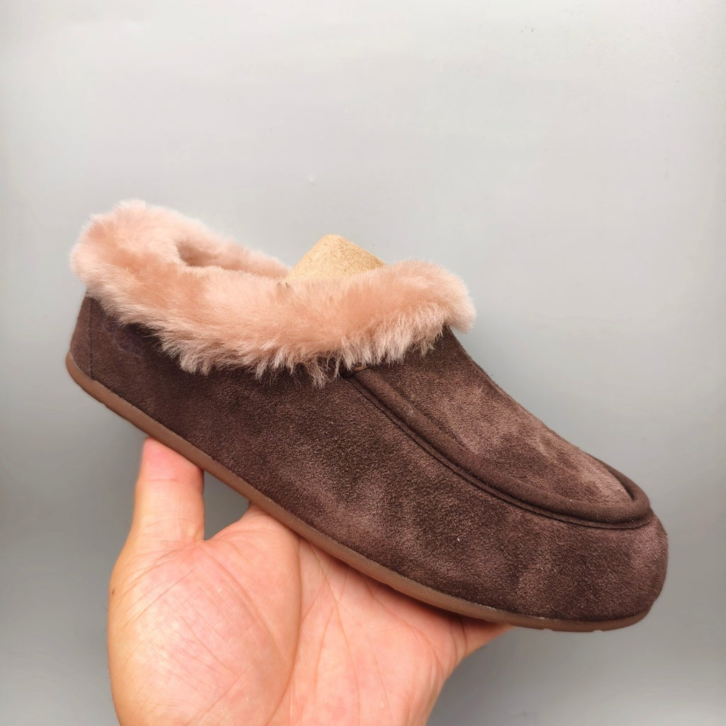 Chocolate Brown Slip-On House Shoes – Style 1391