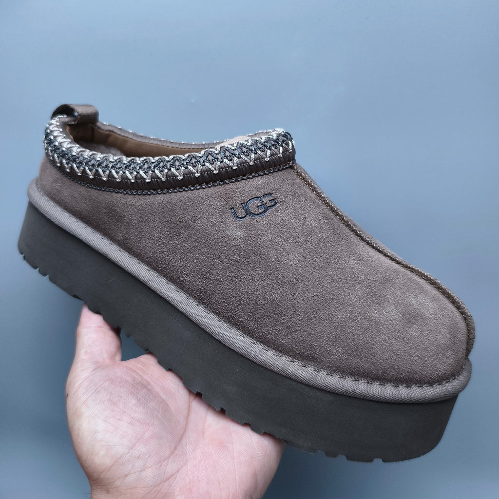 Walnut Folk-Inspired Platform Casual Shoes – 2553 / 2130