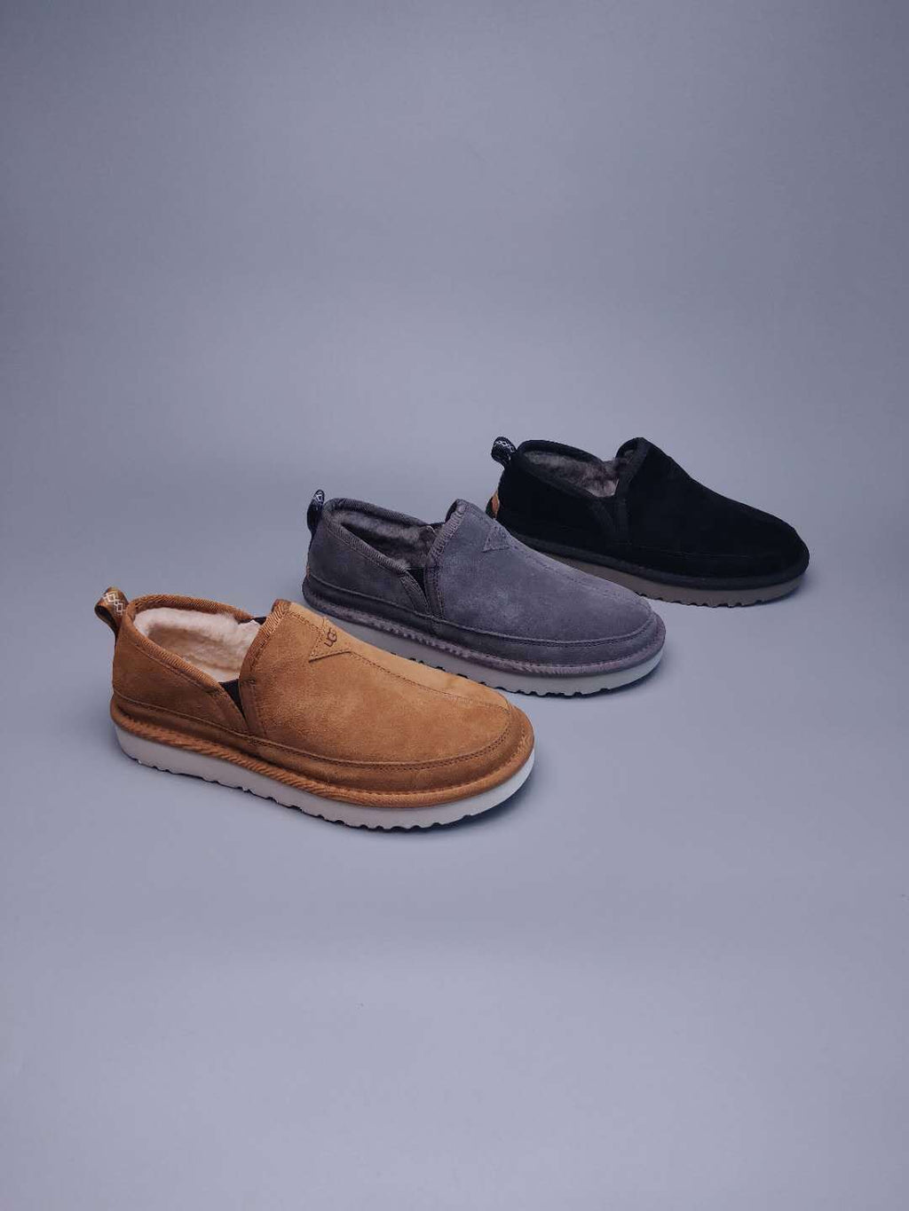 Gray Men's Slip-On Low-Top Casual Shoes – Style 3455