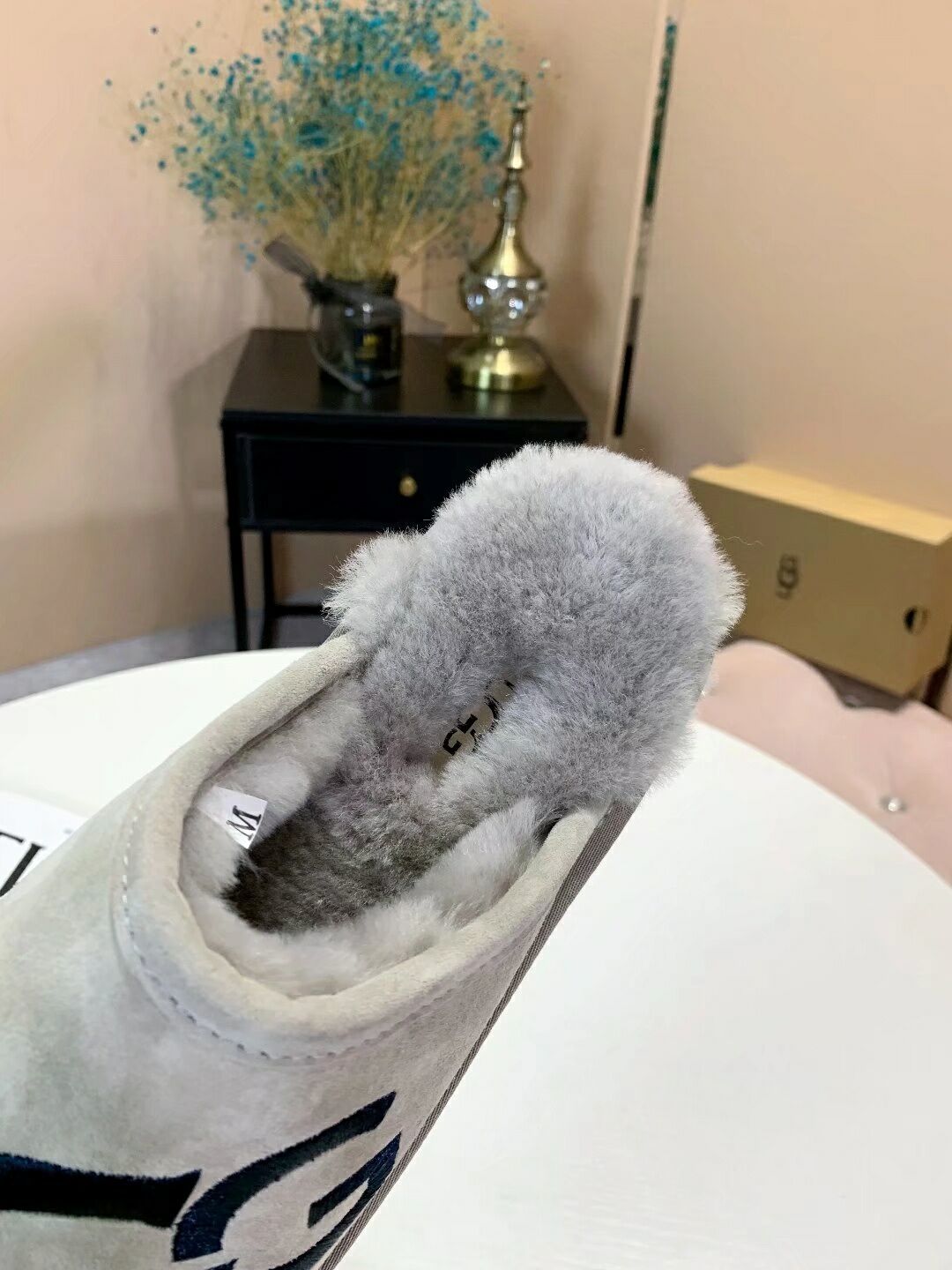 Gray Big G Indoor Slippers – Style 2593