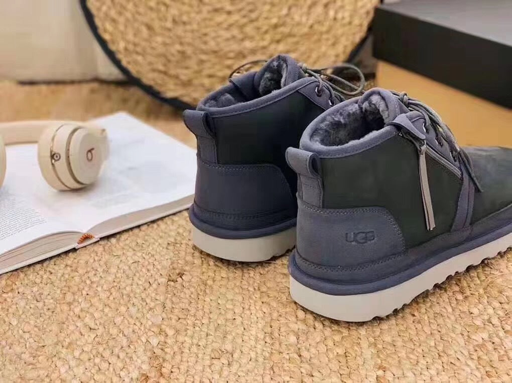 Dark Gray Niumu Zip-Up Shoes – Updated Style 3883