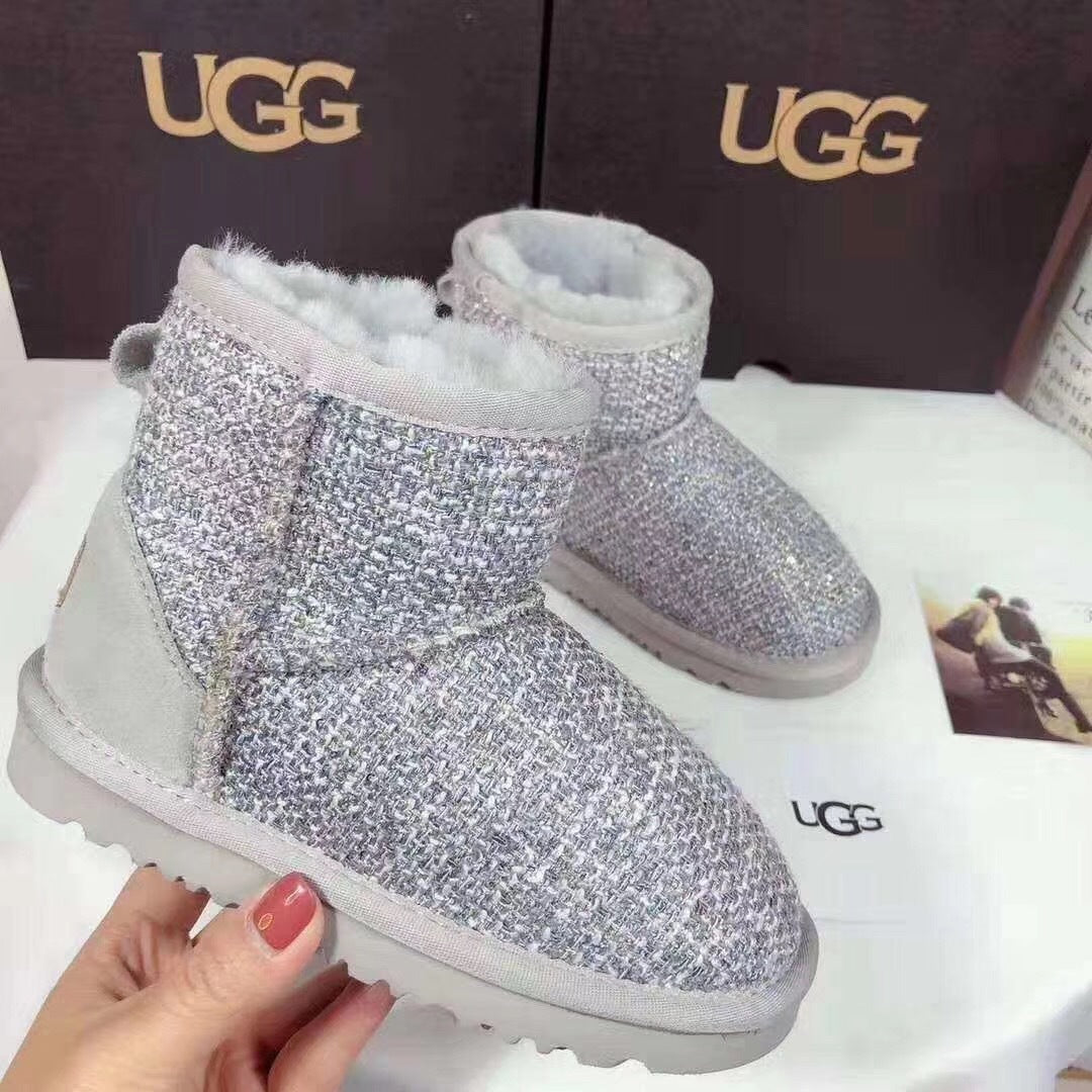 Kids' Chic Snow Boots in Gray | Style 5854