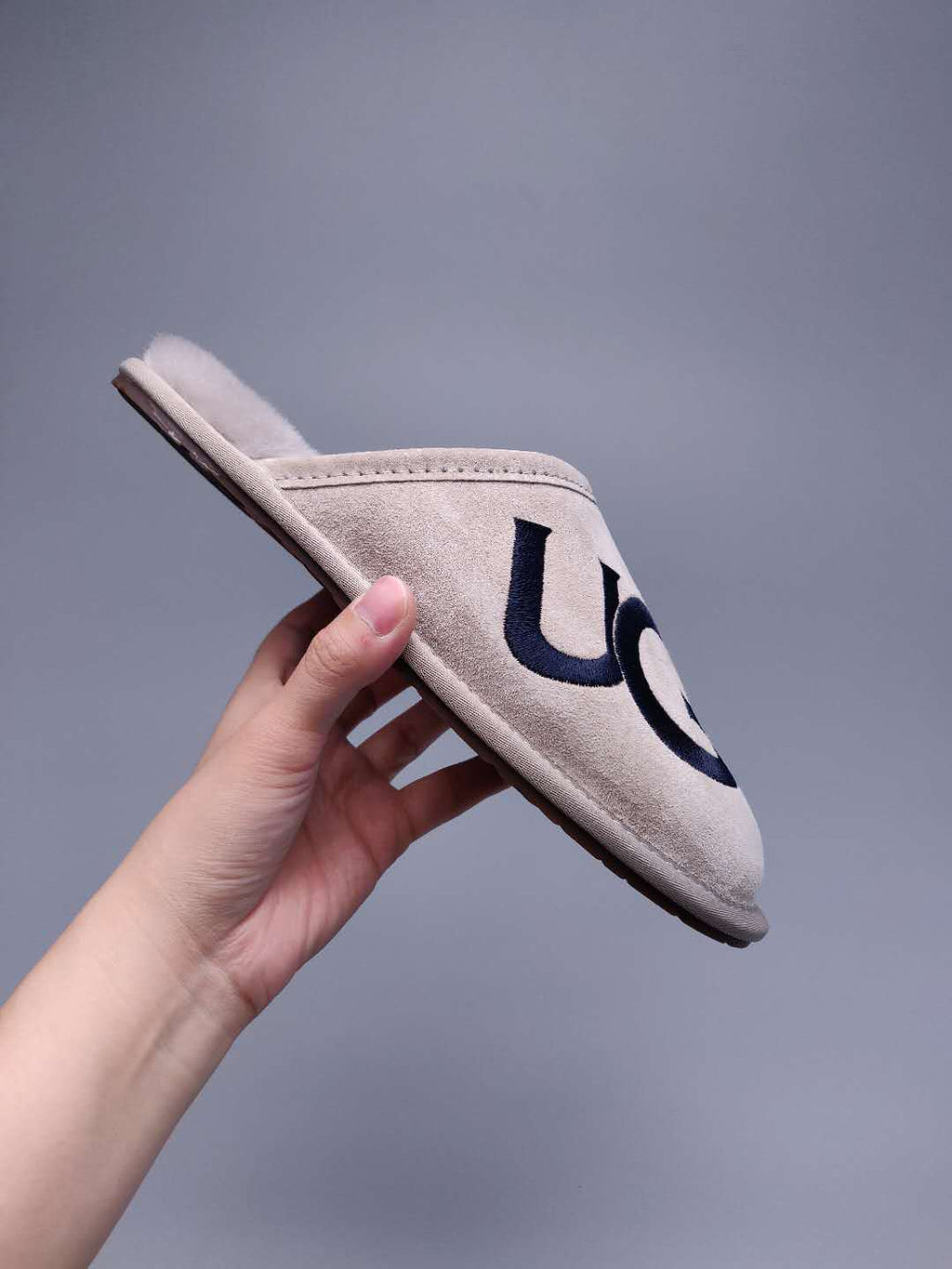 Gray Big G Indoor Slippers – Style 2593