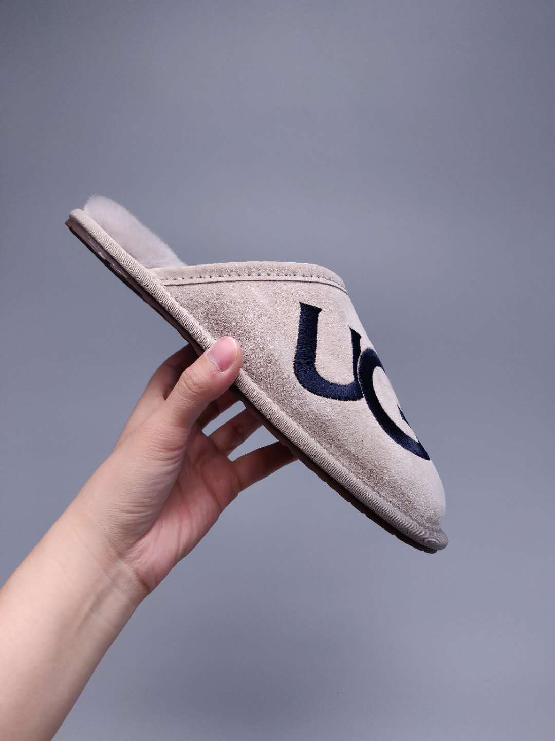 Gray Big G Indoor Slippers – Style 2593