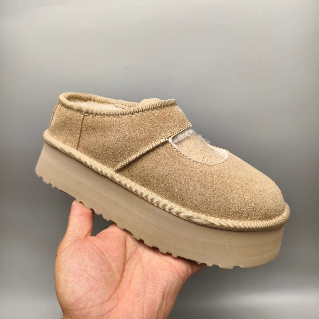 Sand Platform Mary Jane Shoes | Style 7612