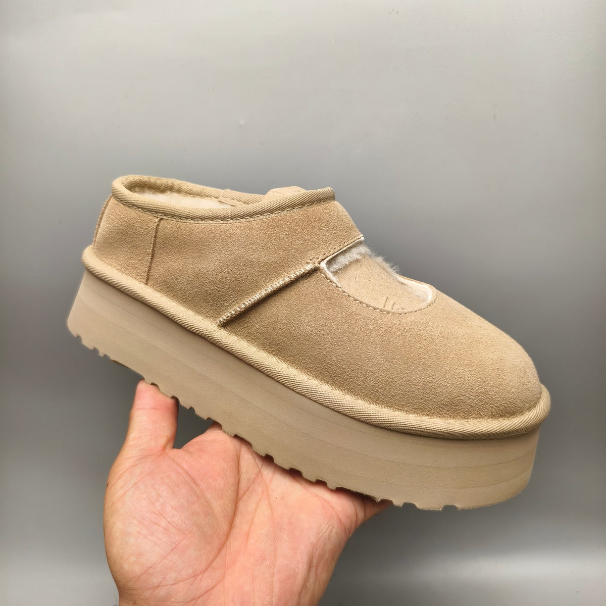 Sand Platform Mary Jane Shoes | Style 7612