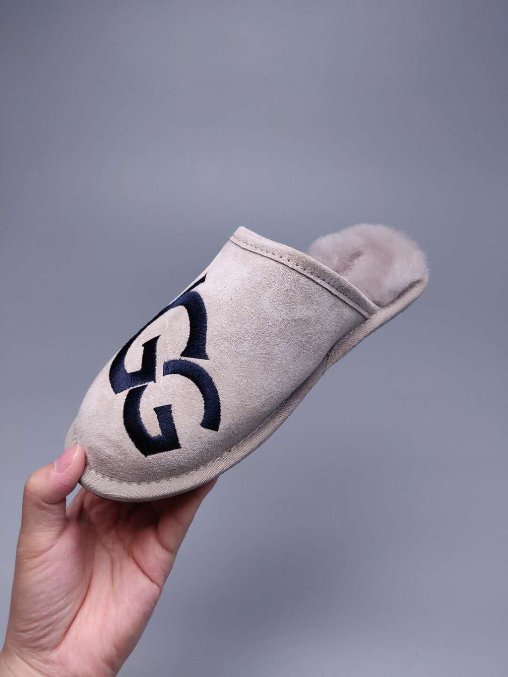 Gray Big G Indoor Slippers – Style 2593