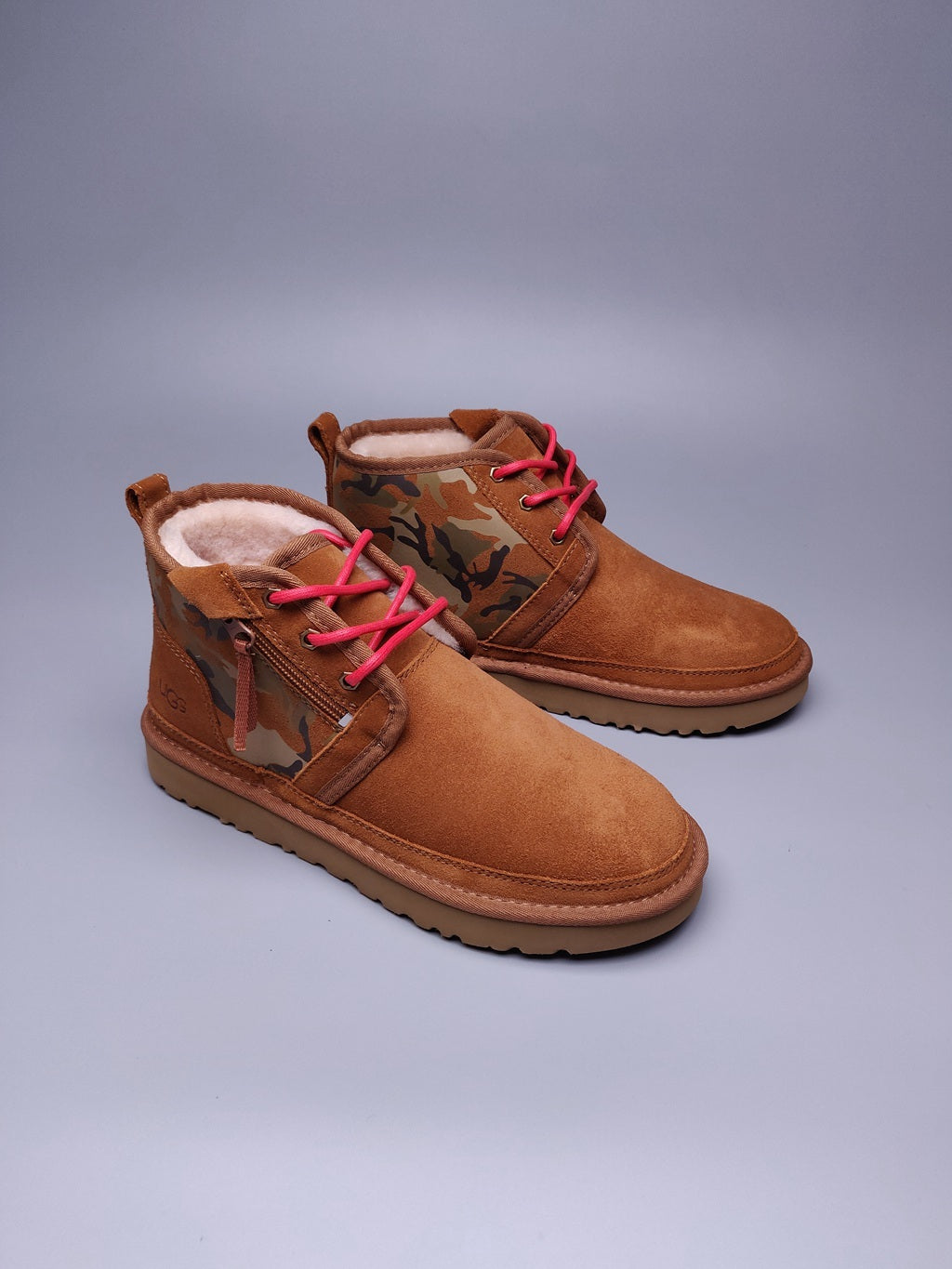Chestnut Men's Colorblock Camouflage Shoes – Style 4193