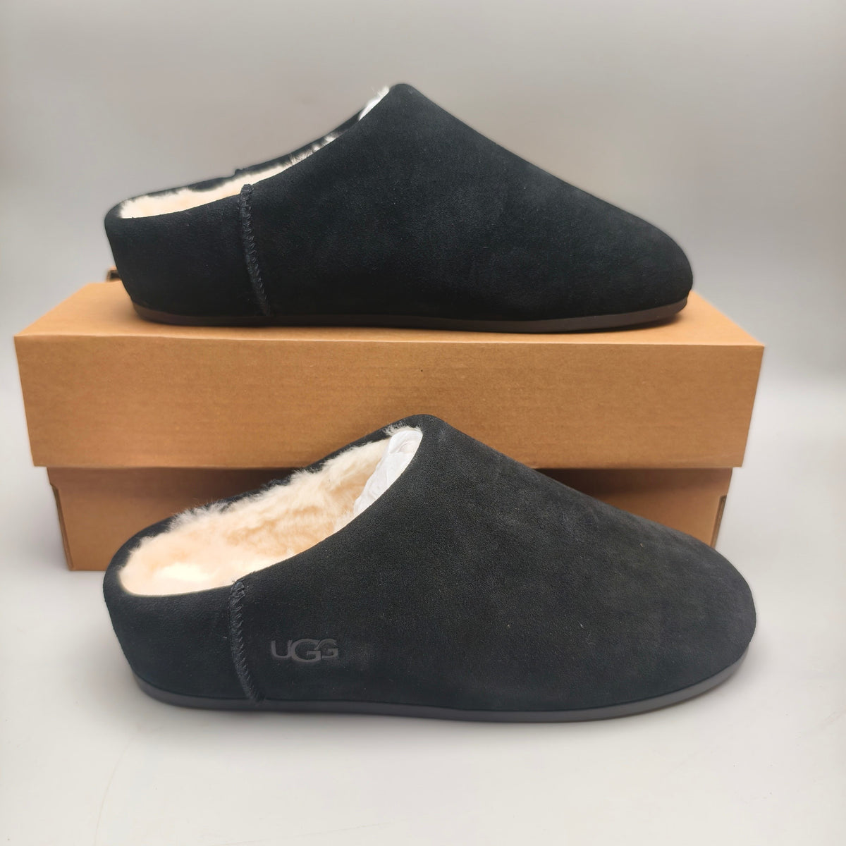 Black Slip-On House Shoes – Style 1390