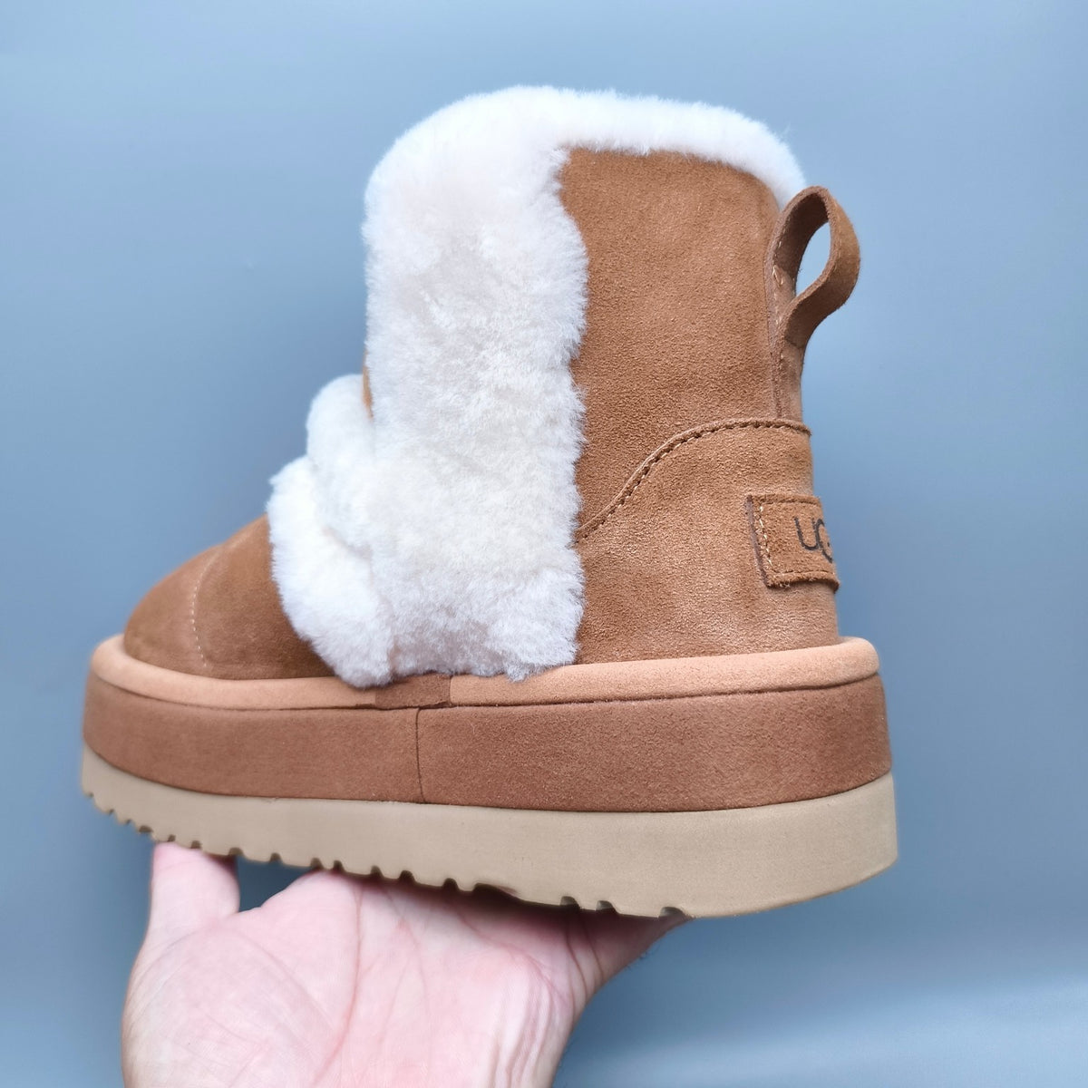 Chestnut Caterpillar-Style Platform Mid-Top Casual Shoes – 3316