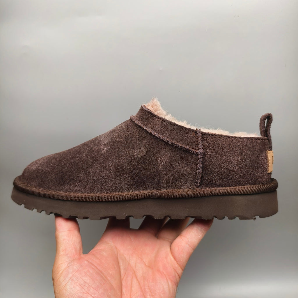 Chocolate Brown Women's Classic Slip-On Shoes – Style 3891