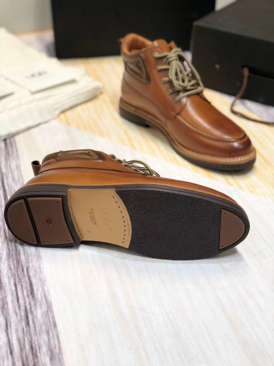 Brown Leather Shoes – Beishi Upgraded Series 0726-1