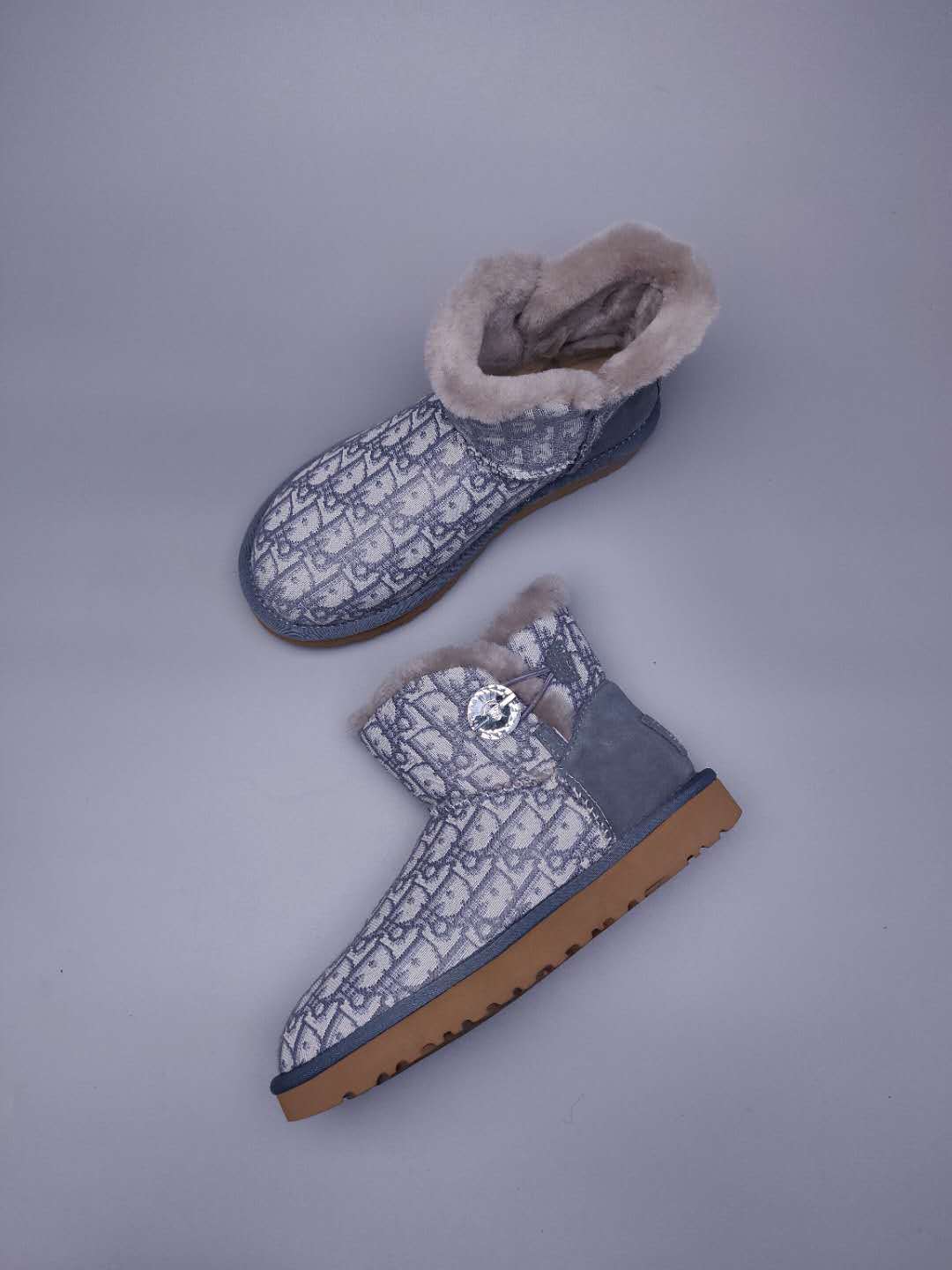 Gray Fabric-Texture Footwear | Style 6554
