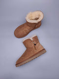 Chestnut Side-Zip Ankle Boots – Style 2481