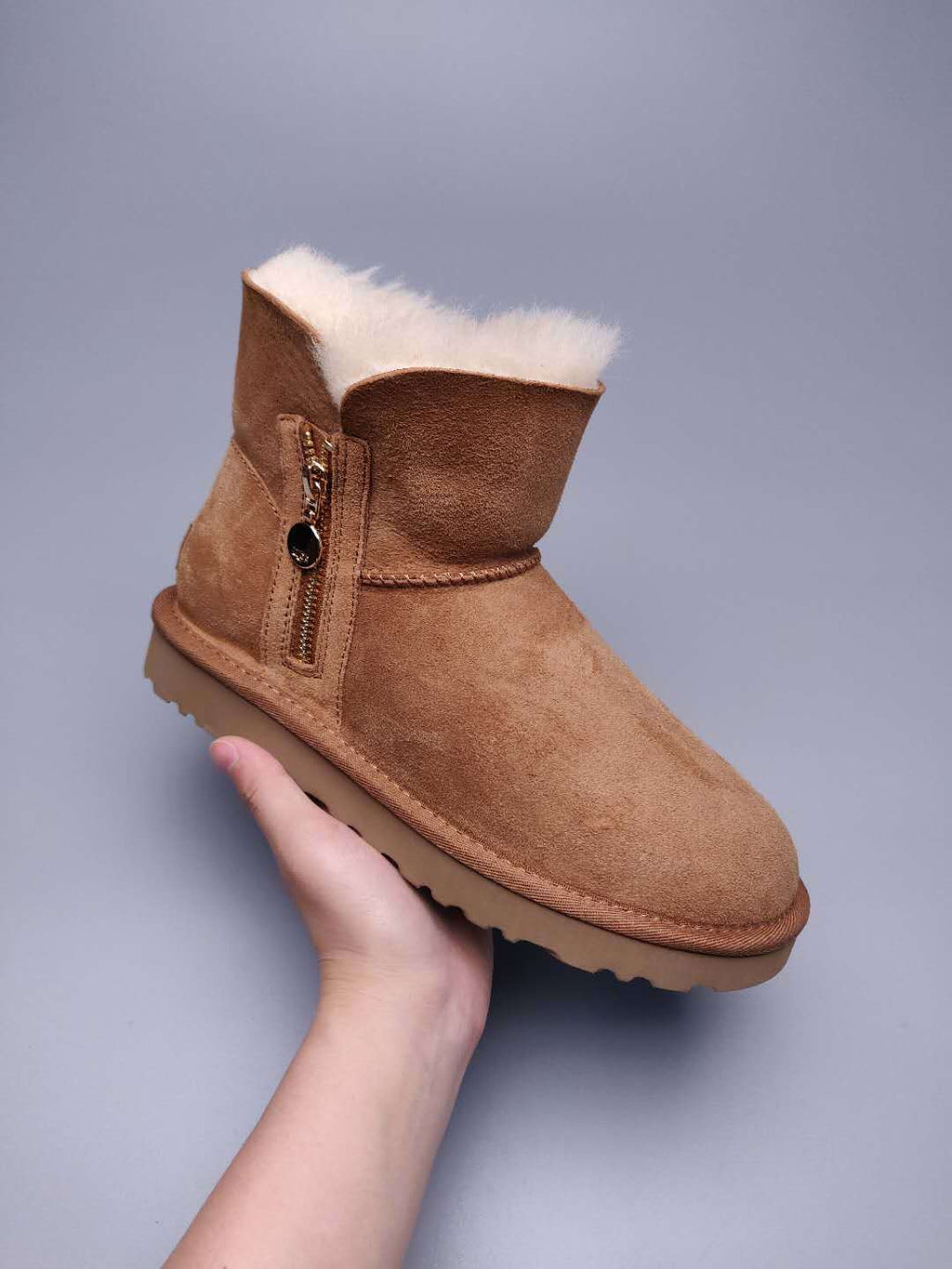 Chestnut Side-Zip Ankle Boots – Style 2481