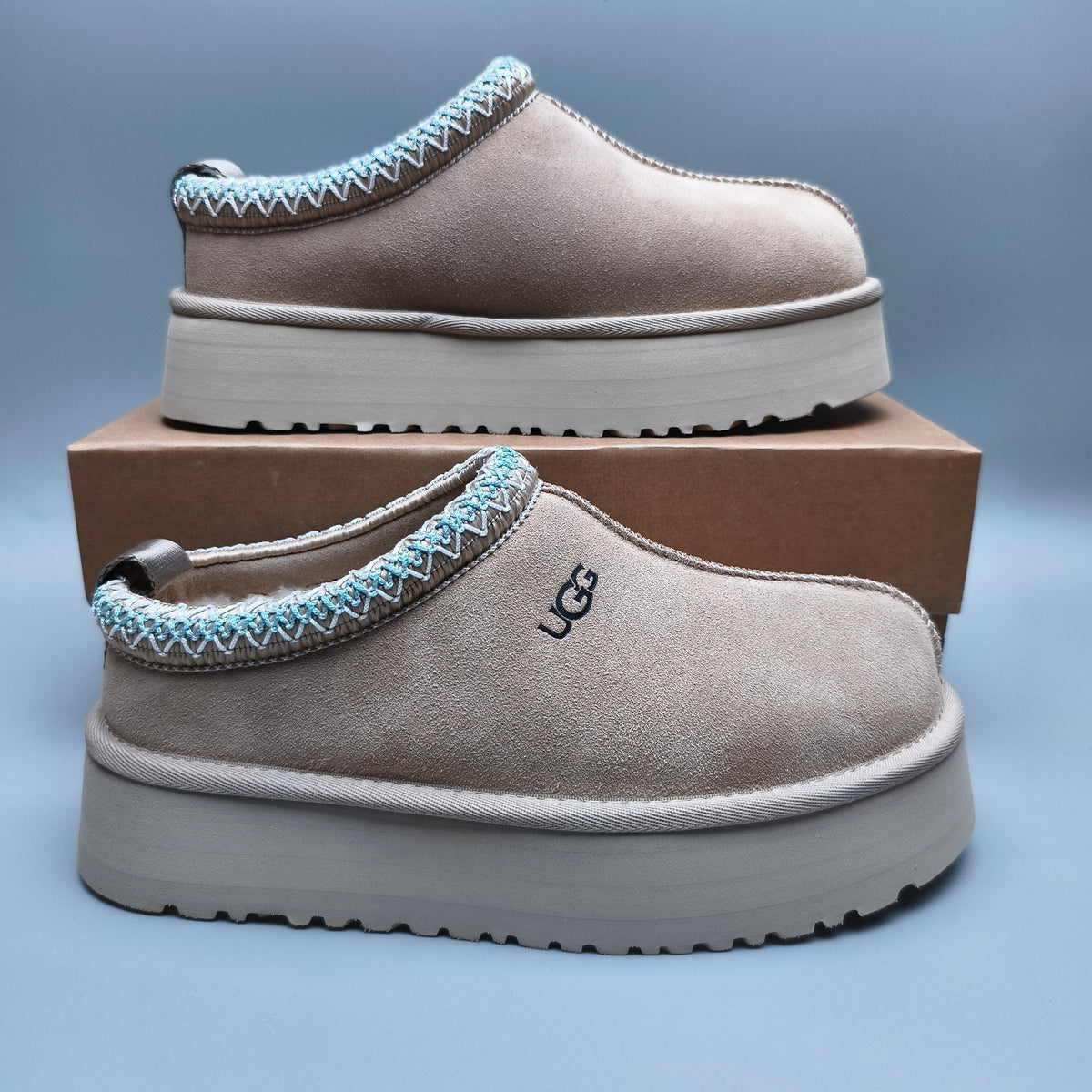Beige Folk-Inspired Platform Casual Shoes – 2553 / 2130
