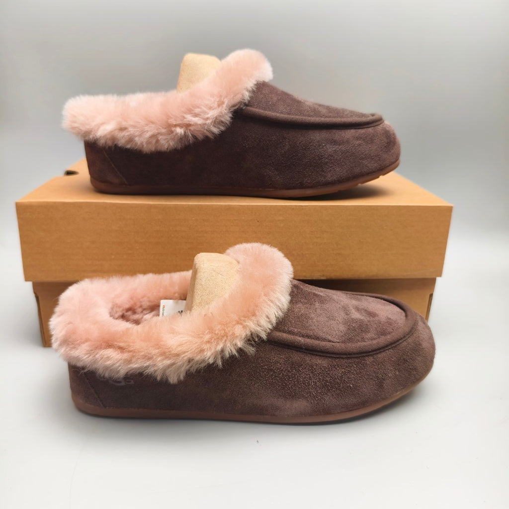 Chocolate Brown Slip-On House Shoes – Style 1391