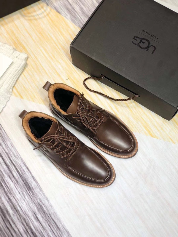Chocolate Brown Leather Shoes – Beishi Upgraded Series 0726-1