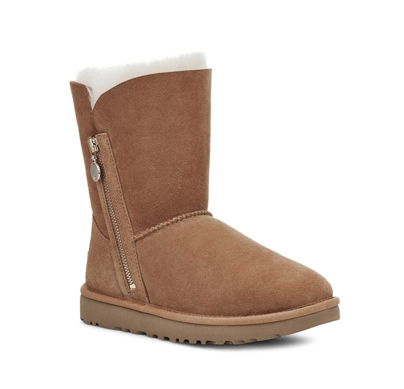 Chestnut Side-Zip Mid-Calf Boots – Style 2480