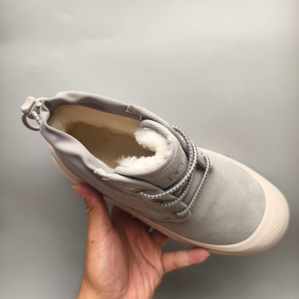 Light Gray High-Top Casual Shoes – Style 3991