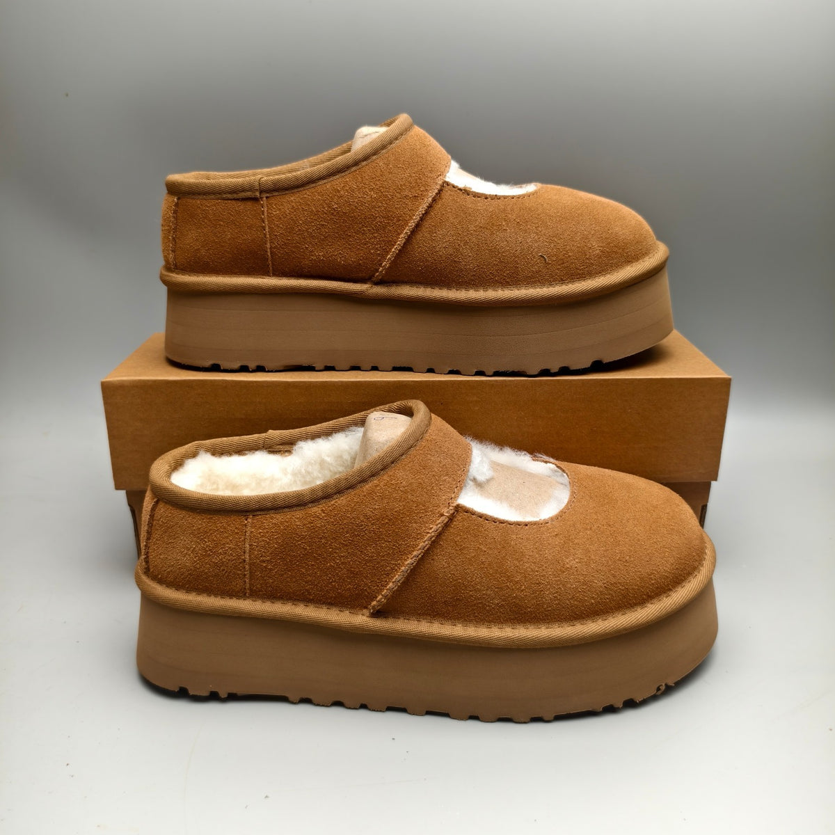 Chestnut Platform Mary Jane Shoes | Style 7612