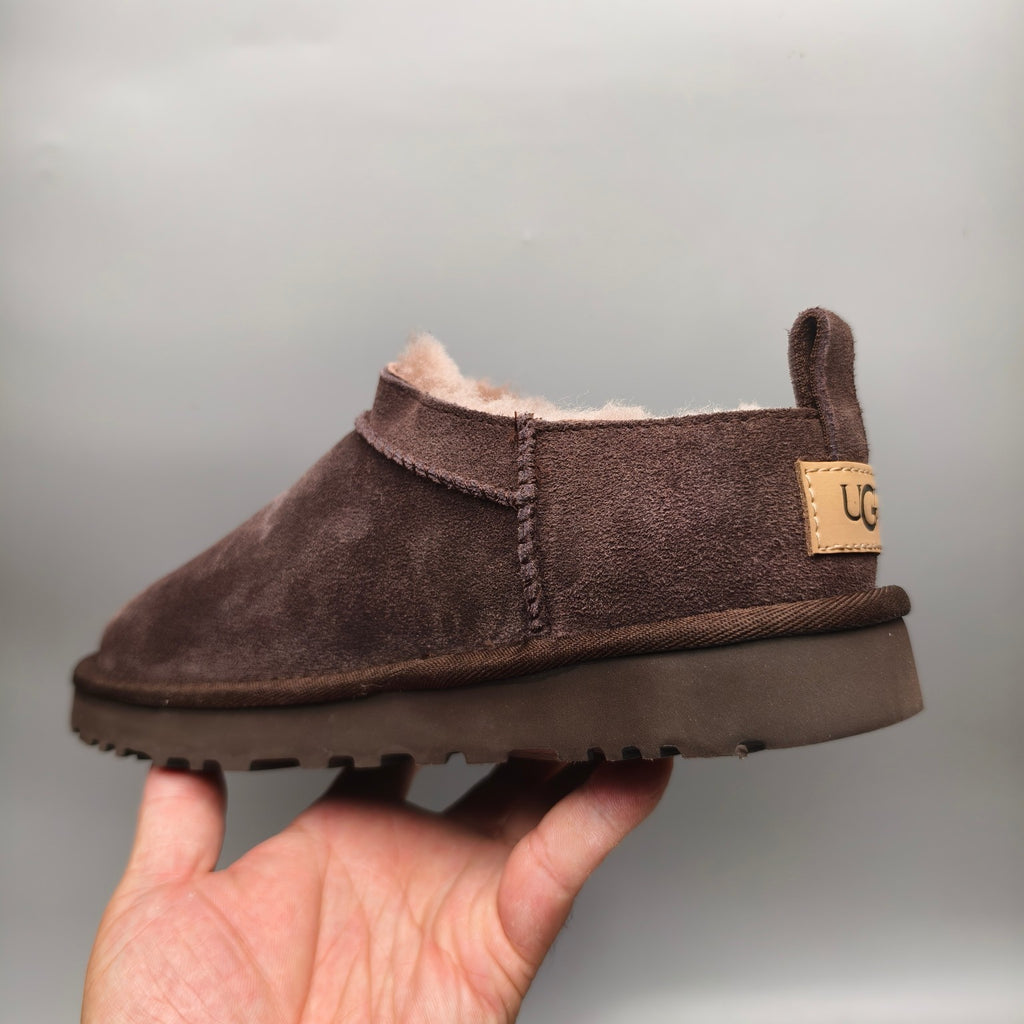 Chocolate Brown Women's Classic Slip-On Shoes – Style 3891