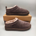 Chocolate Brown Women's Classic Slip-On Shoes – Style 3891