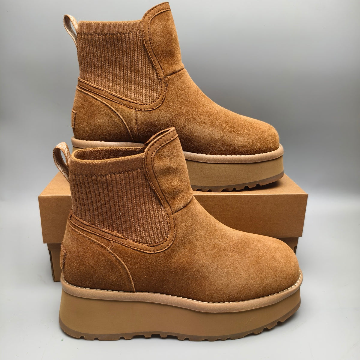 Chestnut 5 cm Platform Casual Shoes – Style 3258