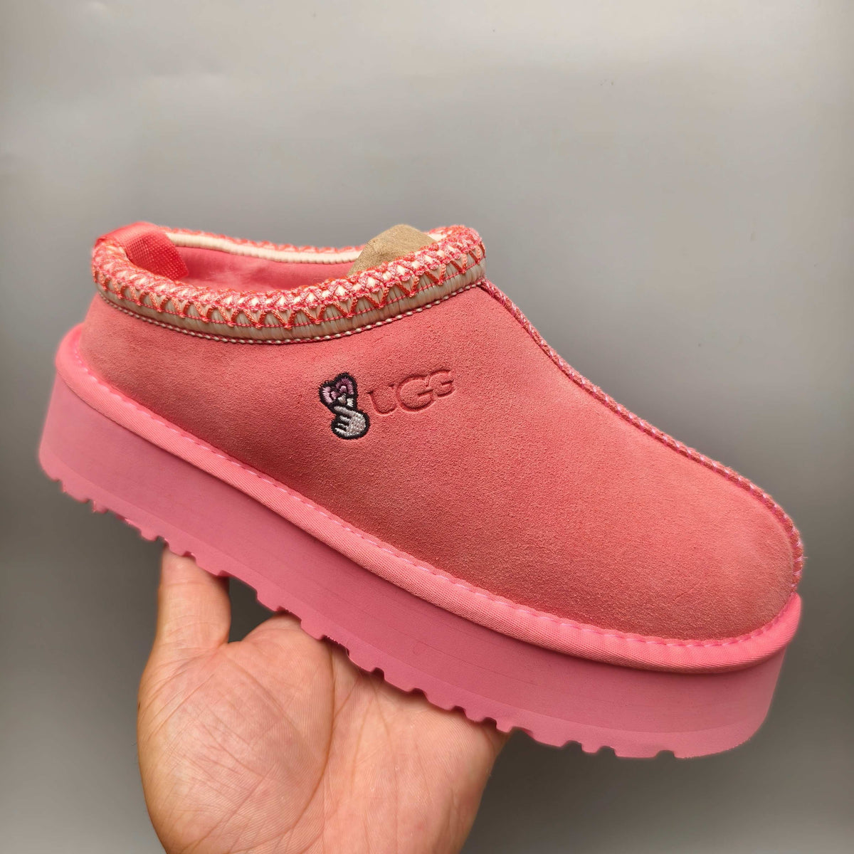Fuchsia Folk-Inspired Platform Casual Shoes – 2553 / 2130