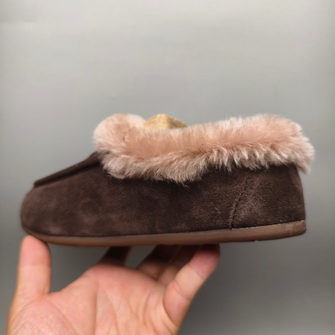 Chocolate Brown Slip-On House Shoes – Style 1391