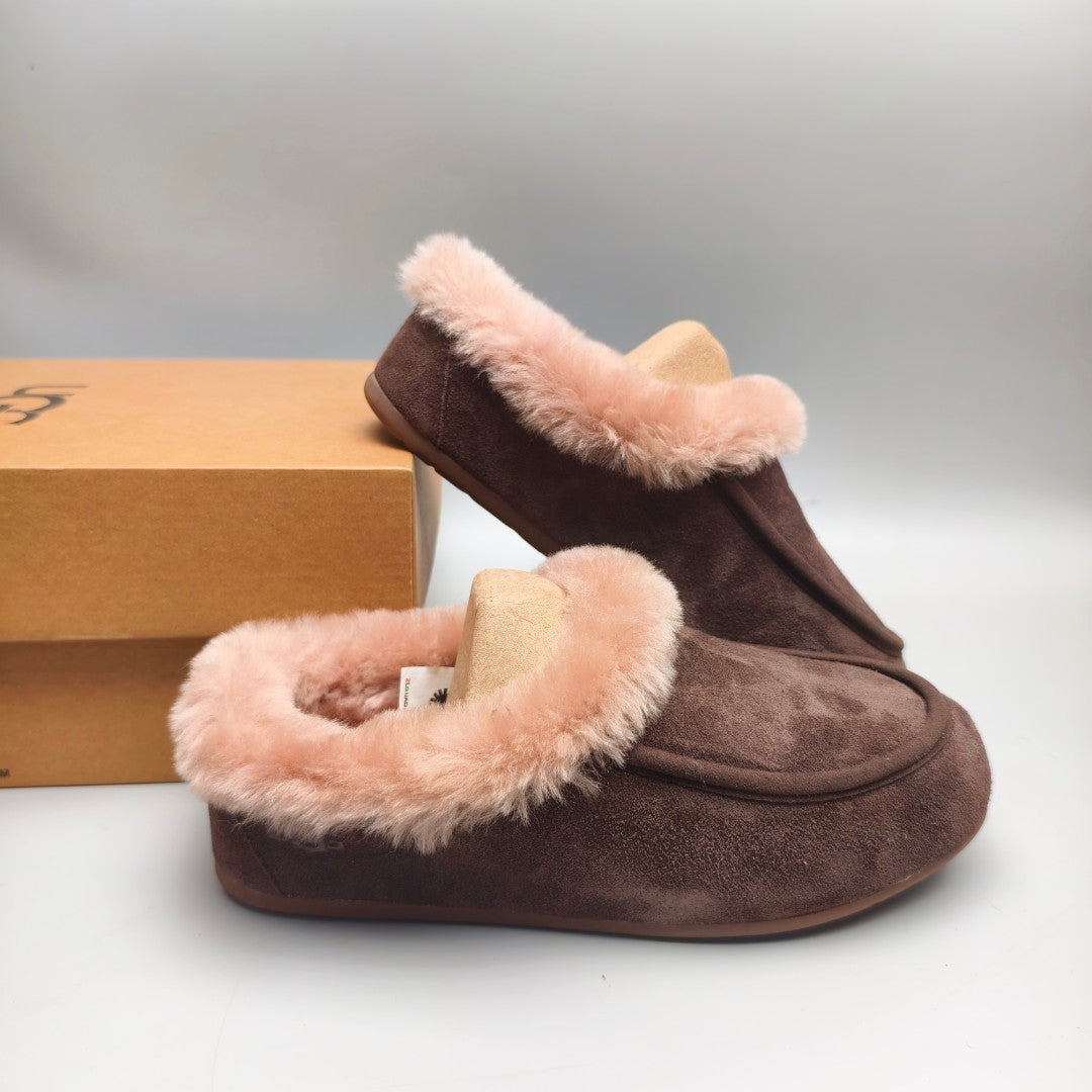 Chocolate Brown Slip-On House Shoes – Style 1391