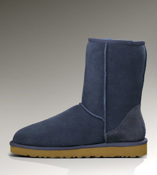 New Classic Stain-Resistant Short Boots in Navy | Style 6223