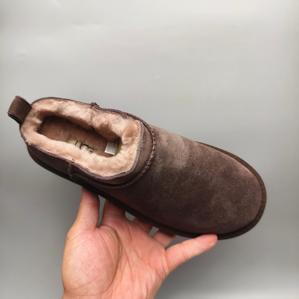 Chocolate Brown Women's Classic Slip-On Shoes – Style 3891