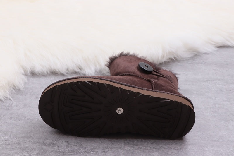 W Mini Bailey Button II Boots in Coffee Brown | Style 6422