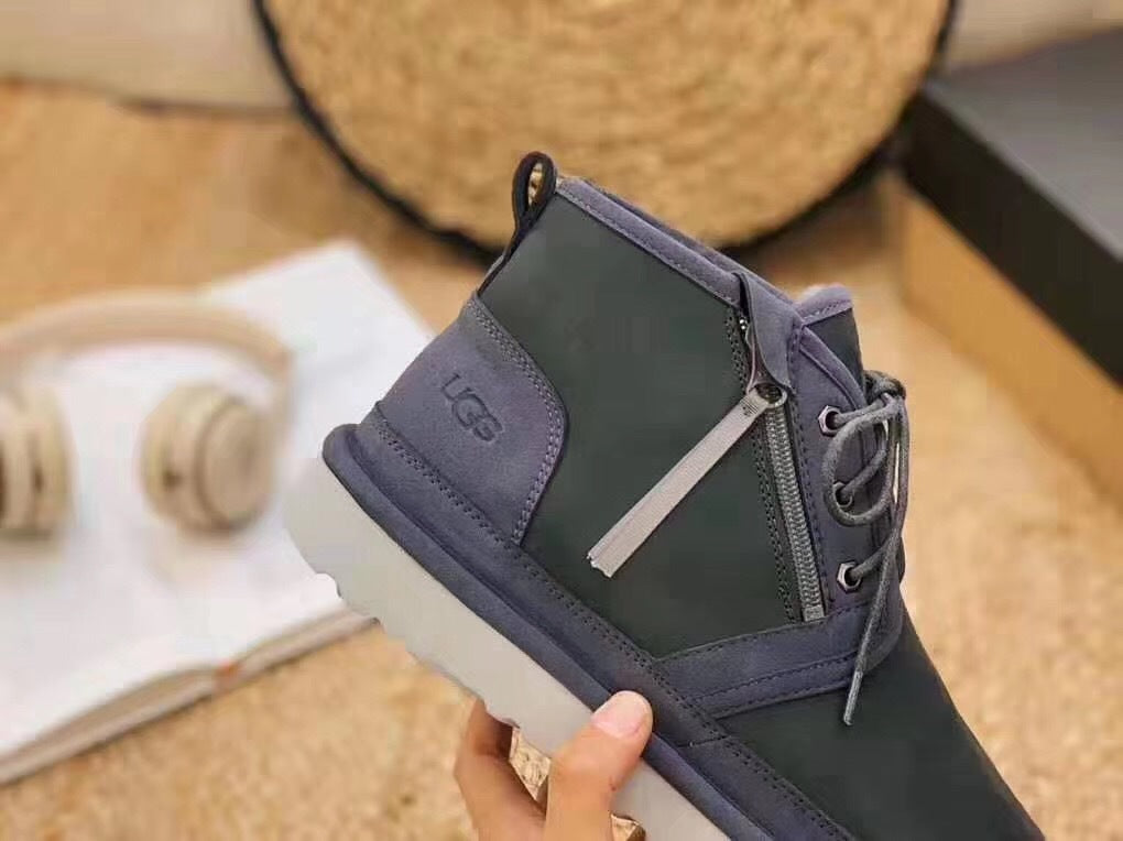 Dark Gray Niumu Zip-Up Shoes – Updated Style 3883