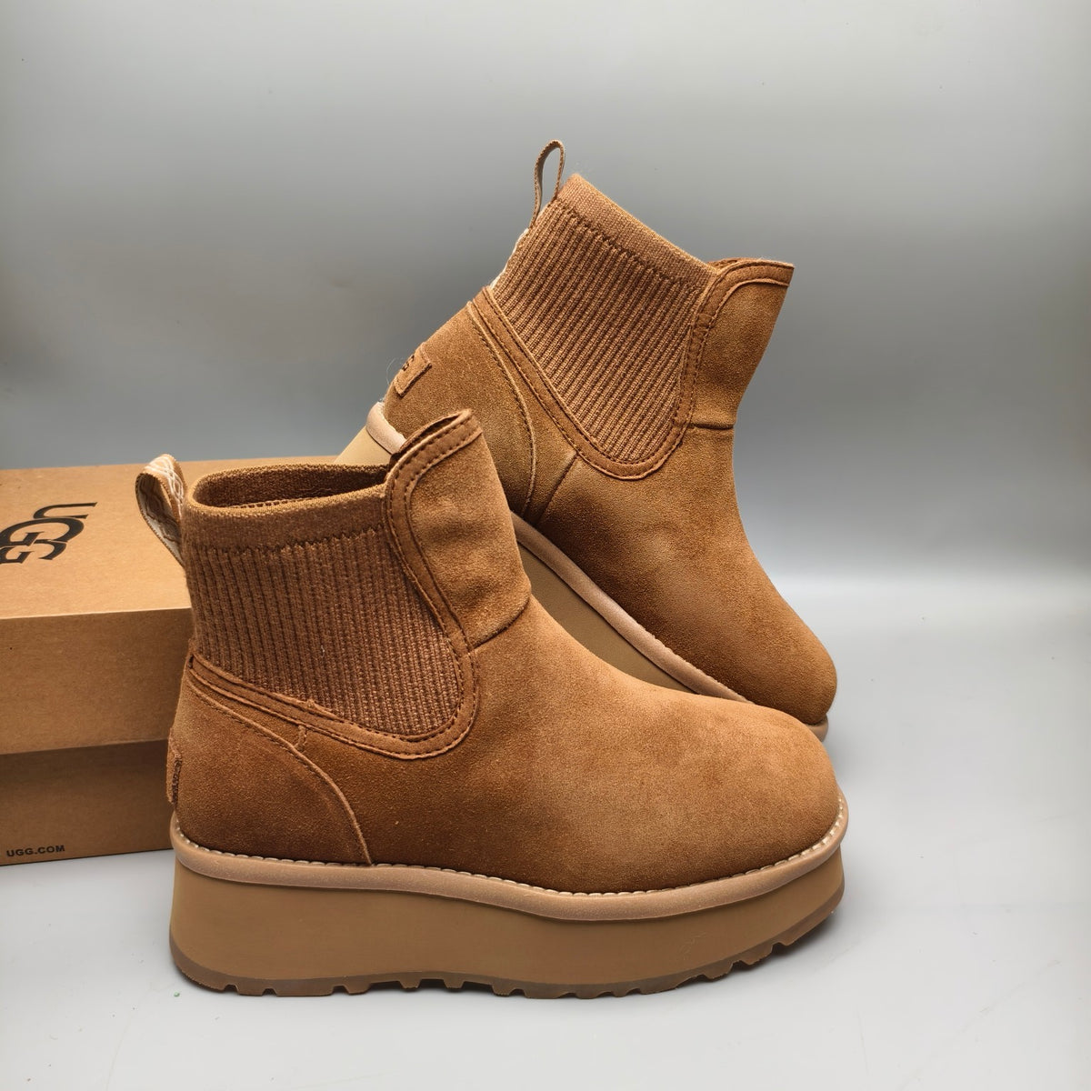 Chestnut 5 cm Platform Casual Shoes – Style 3258