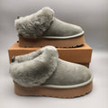 Green Suede-Look Platform Slip-On Shoes – Style 1393
