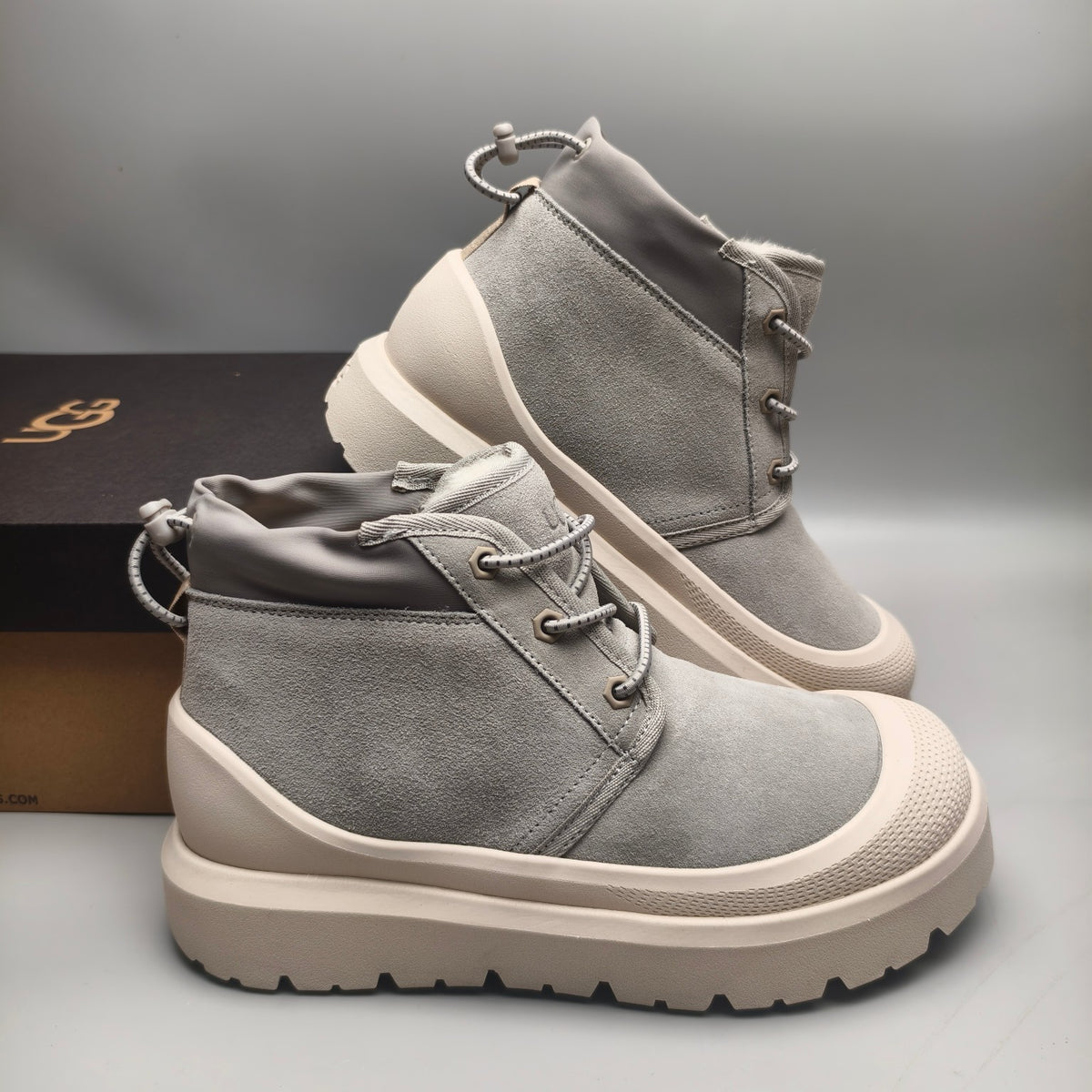 Light Gray High-Top Casual Shoes – Style 3991