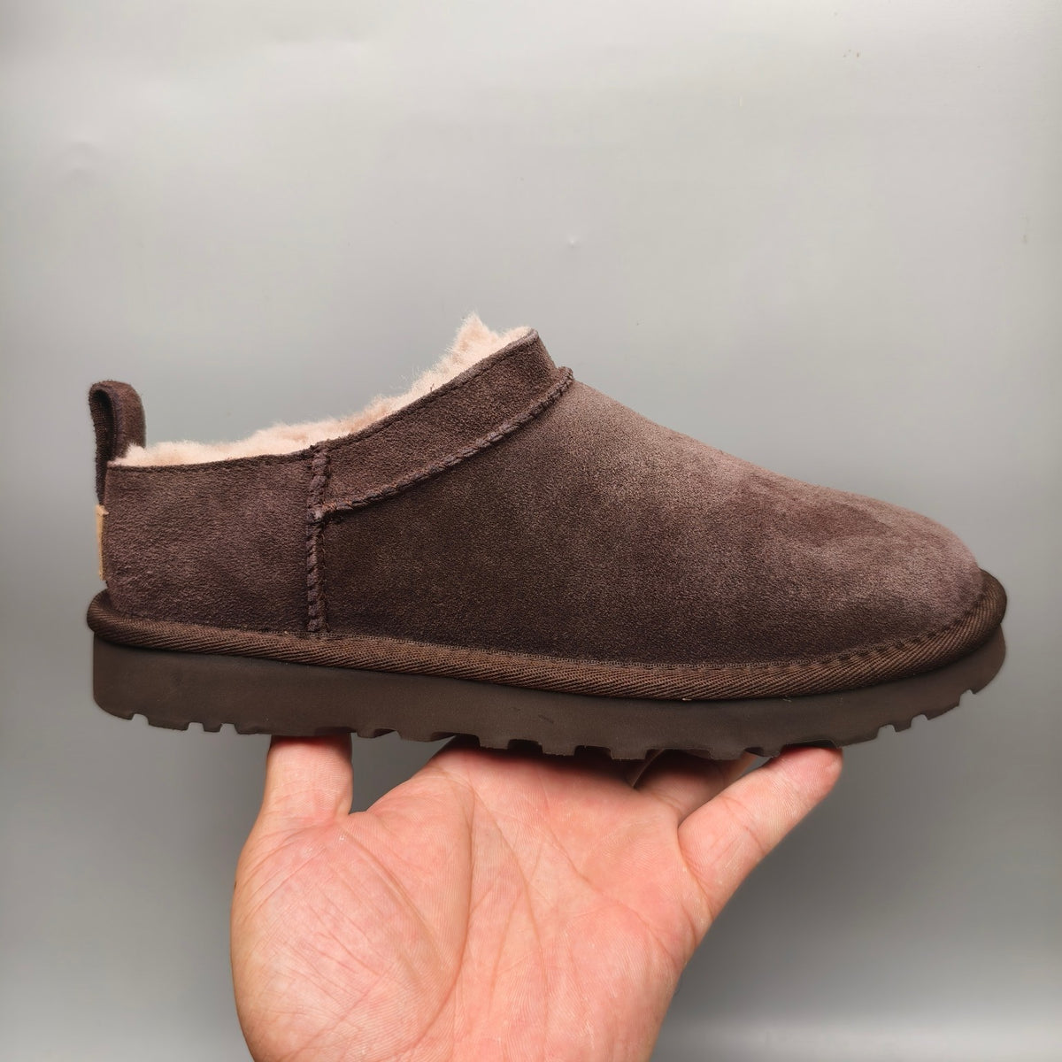Chocolate Brown Women's Classic Slip-On Shoes – Style 3891