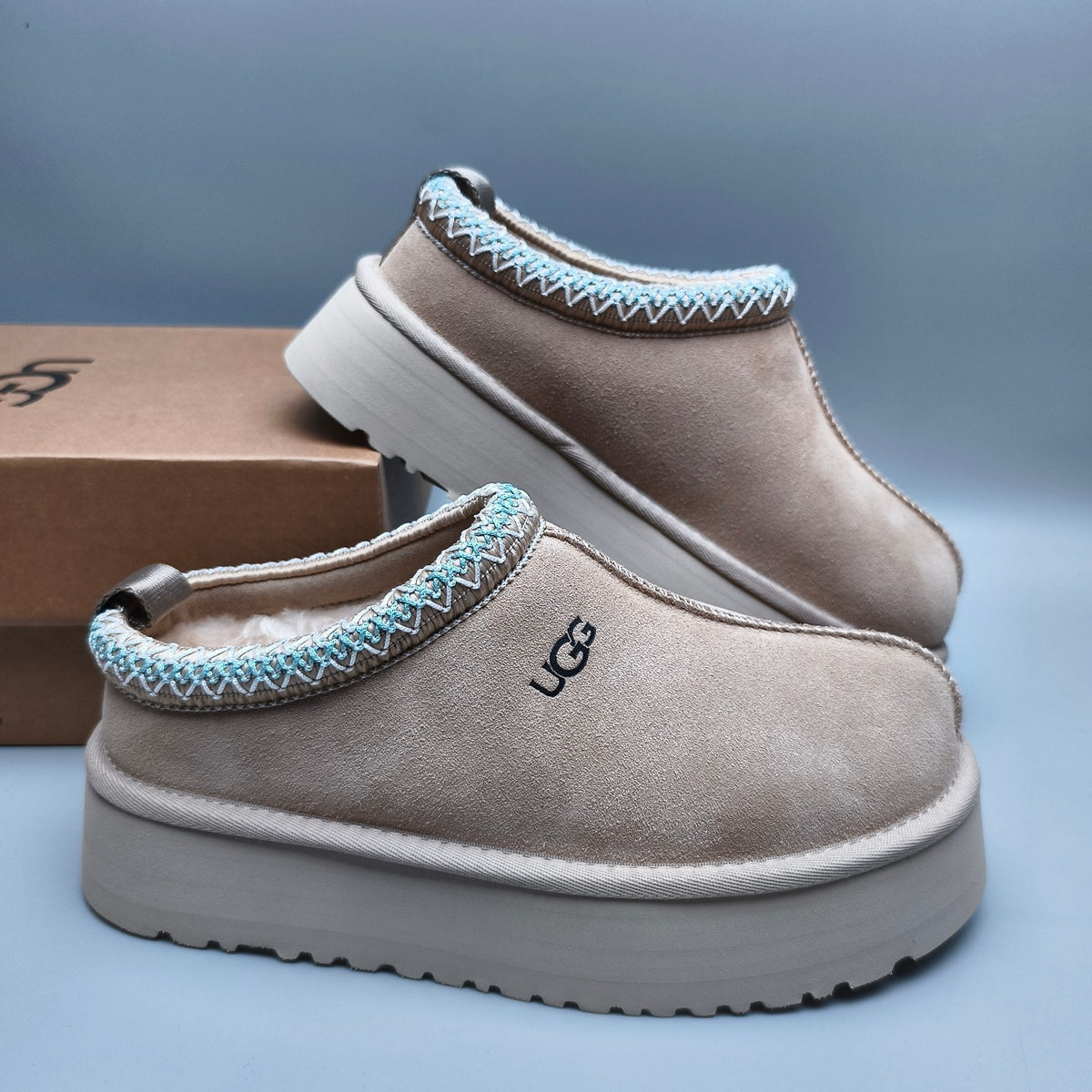 Beige Folk-Inspired Platform Casual Shoes – 2553 / 2130