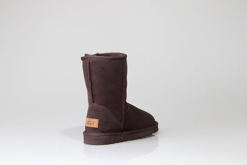 New Classic Stain-Resistant Short Boots in Chocolate Brown | Style 6223