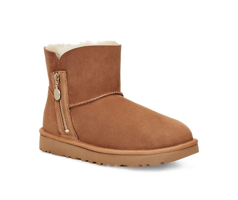 Chestnut Side-Zip Ankle Boots – Style 2481