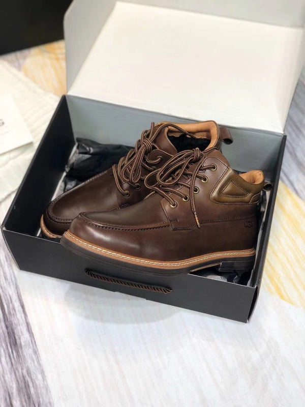 Chocolate Brown Leather Shoes – Beishi Upgraded Series 0726-1