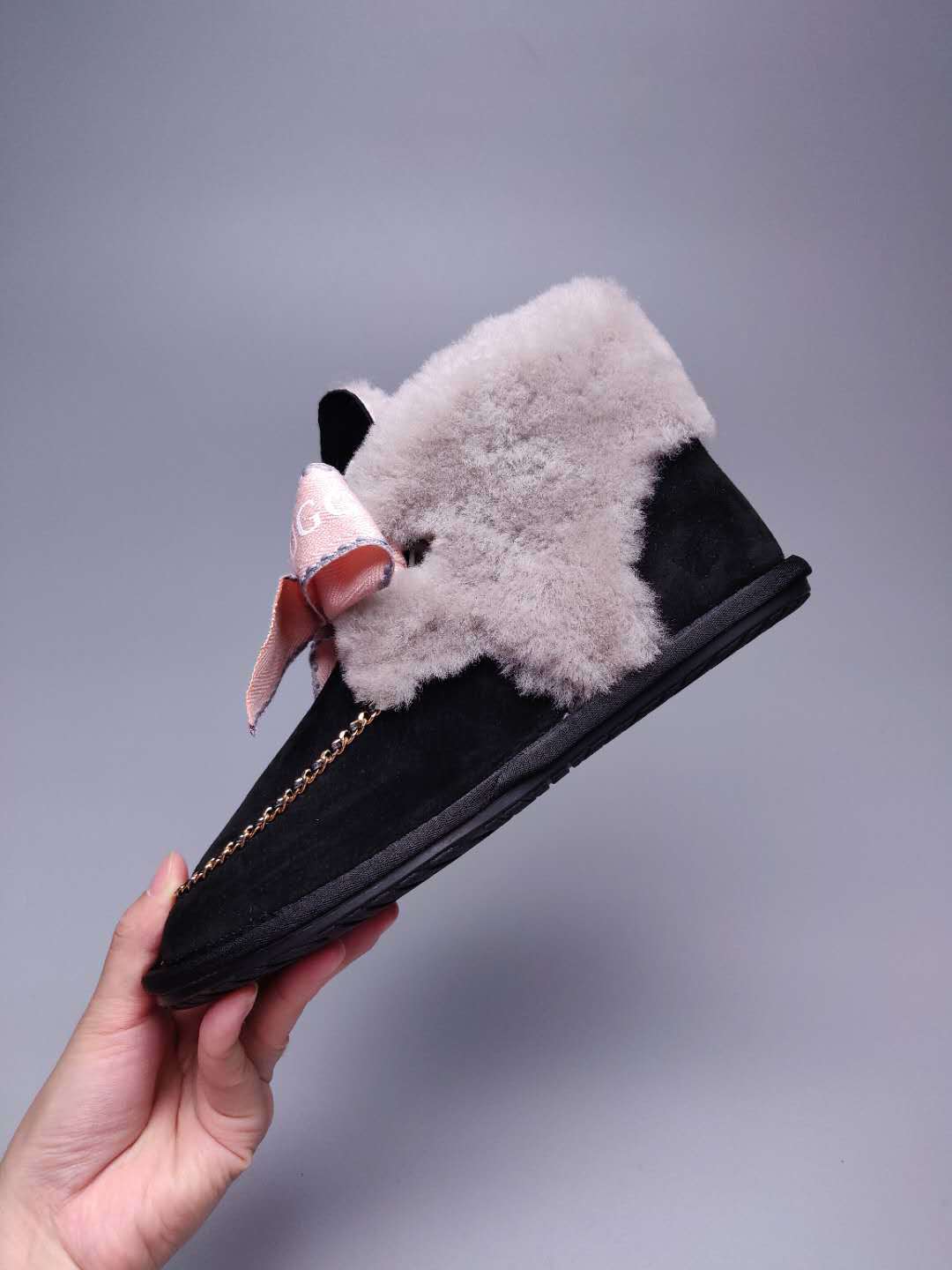 Black Daisy, Chain & Ribbon Footwear | Style 7888