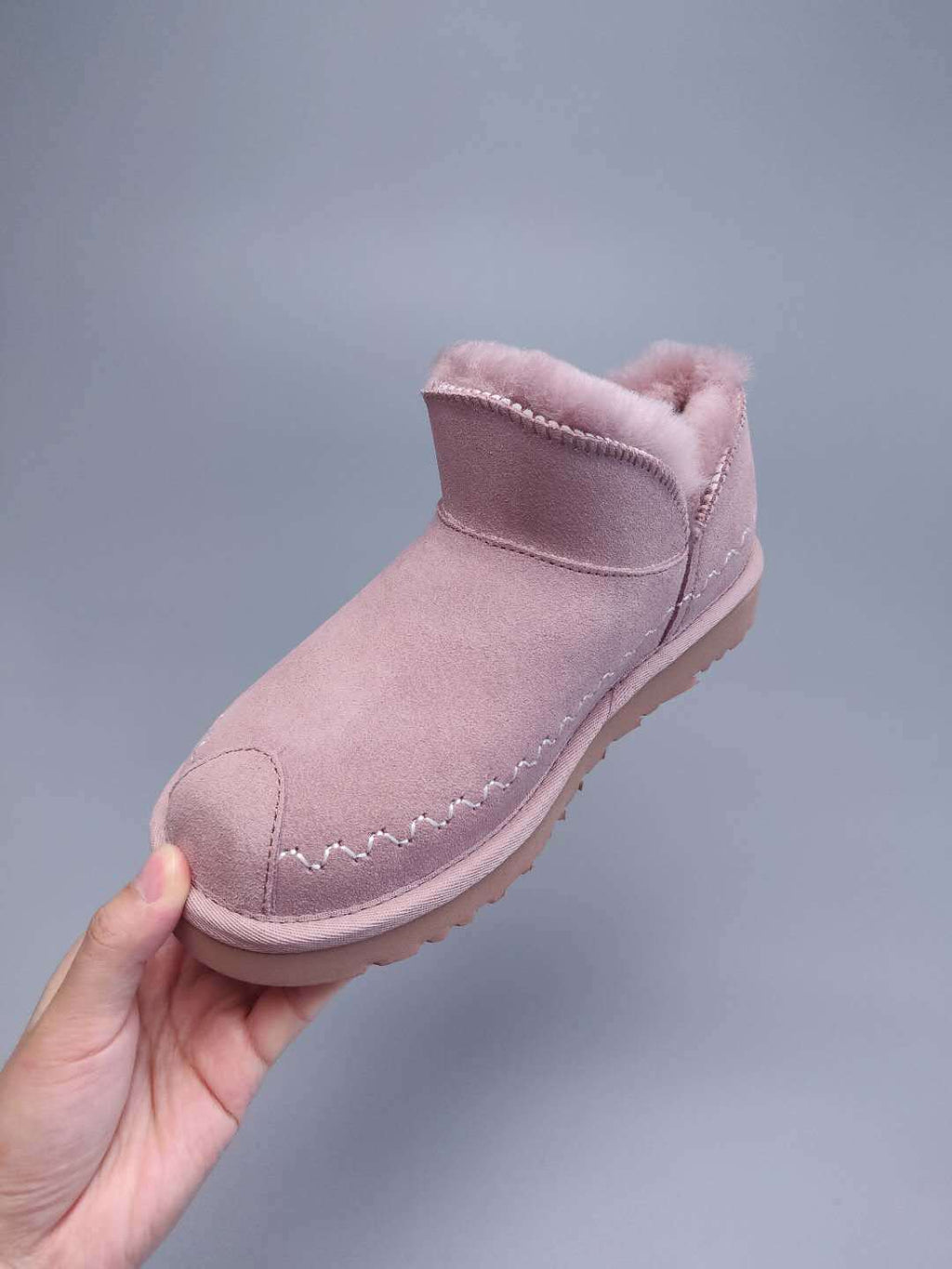 Muted Pink Ankle Boots – Style 0888