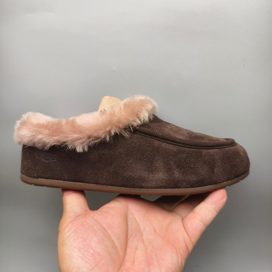 Chocolate Brown Slip-On House Shoes – Style 1391
